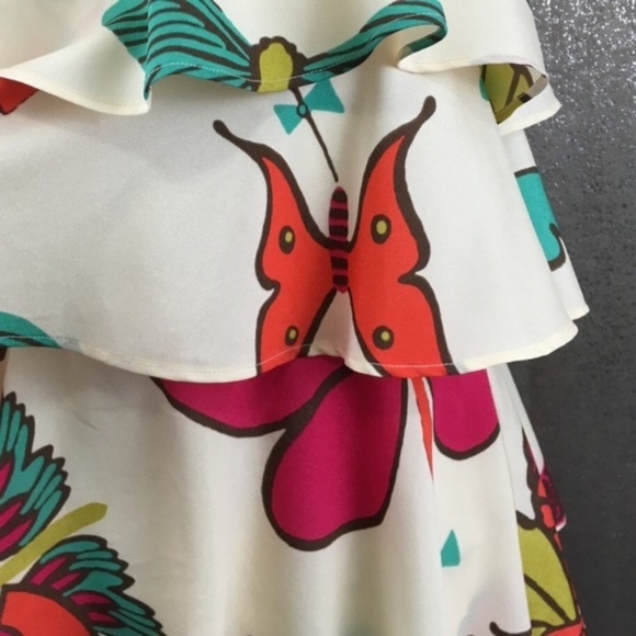 Judith March Anthropology butterfly ruffle dress - Picture 2 of 5